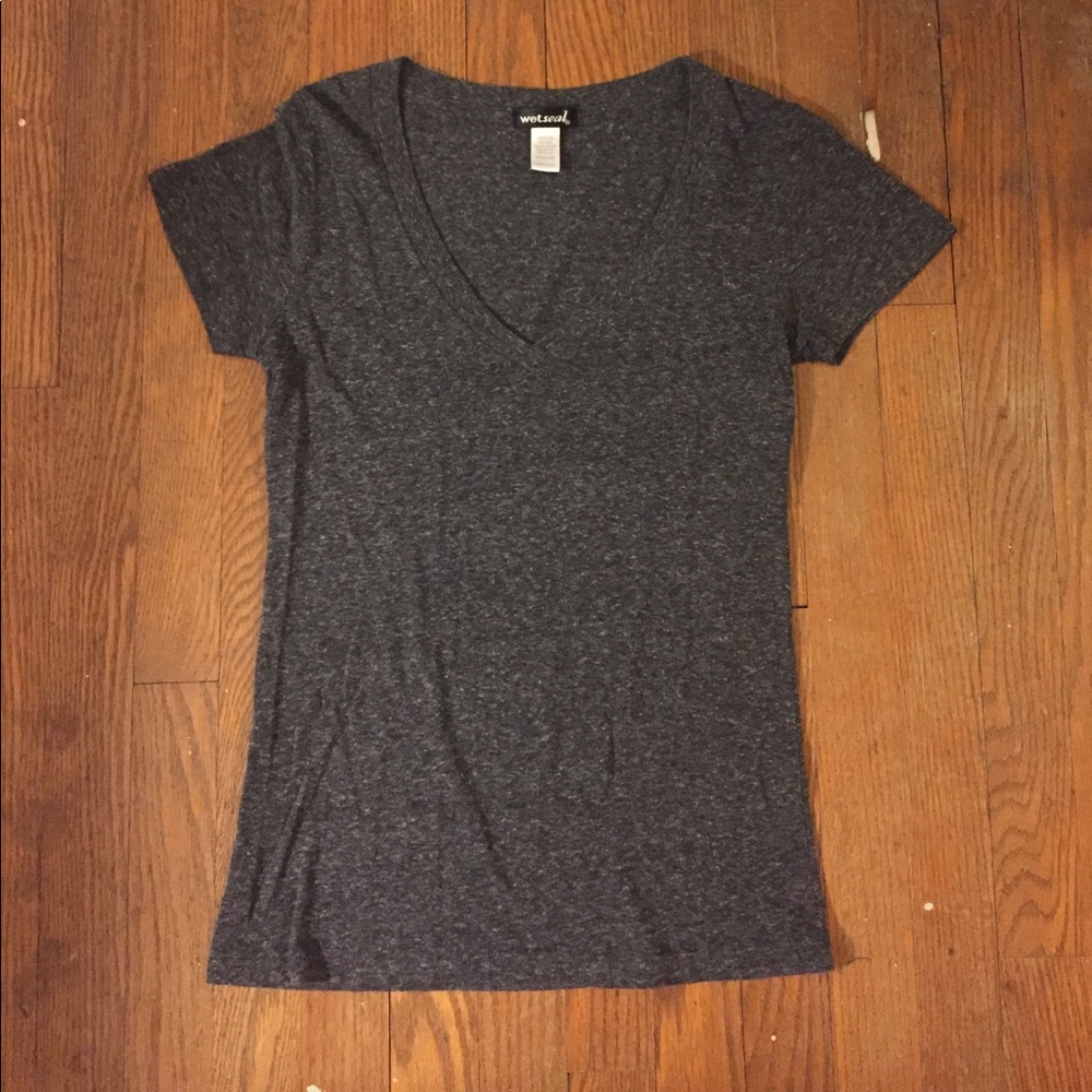 Heather Gray V-neck